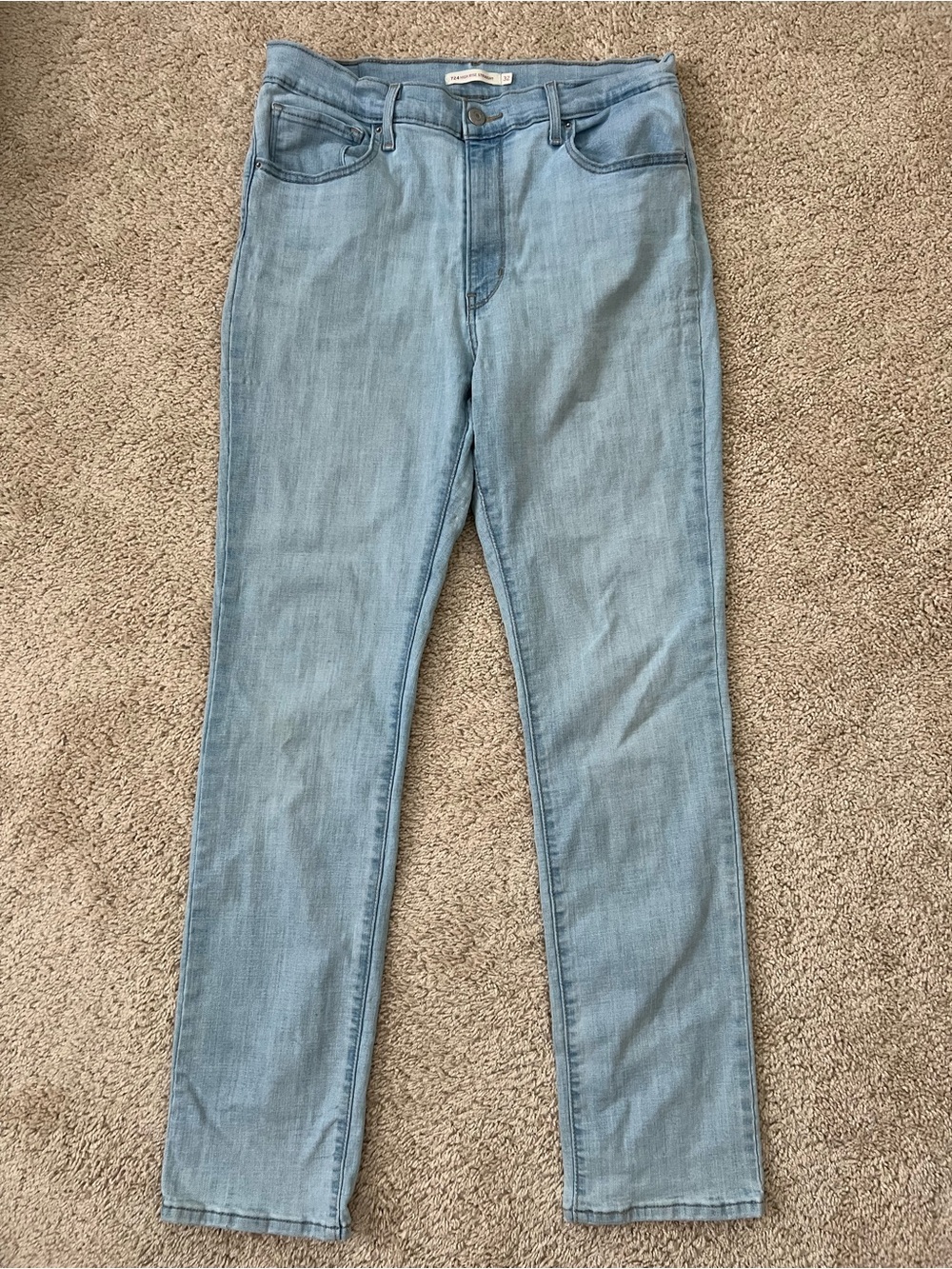 Levi’s 724 High Rise Straight Light Wash Jeans Women’s Size 32x32